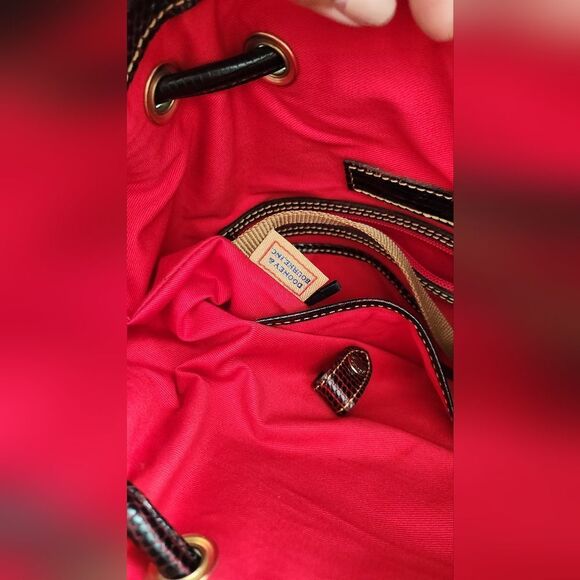 Dooney & Bourke Lizard Embossed Drawstring Shoulder Bag - Picture 10 of 15